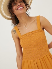 FatFace Yellow Danielle Maxi Dress - Image 6 of 8