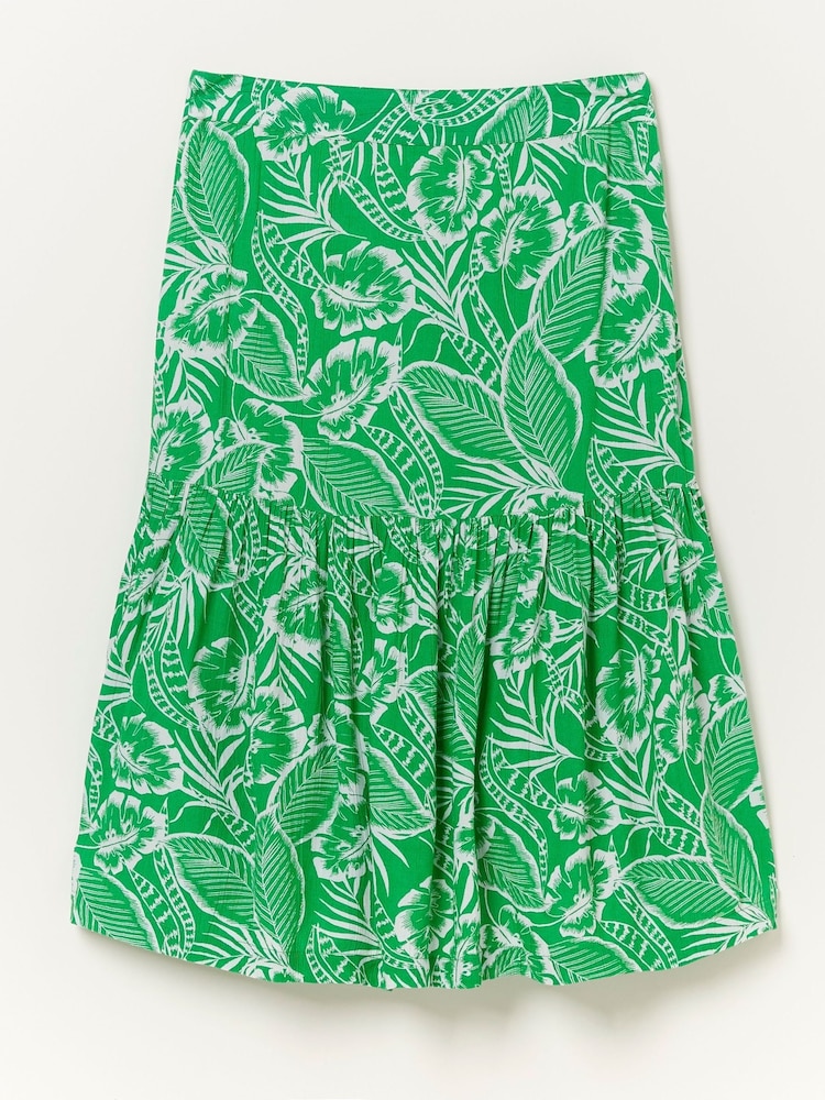 FatFace Green Remy Tropical Leaf Skirt - Image 4 of 4