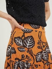 FatFace Yellow Remy Vine Floral Skirt - Image 4 of 6