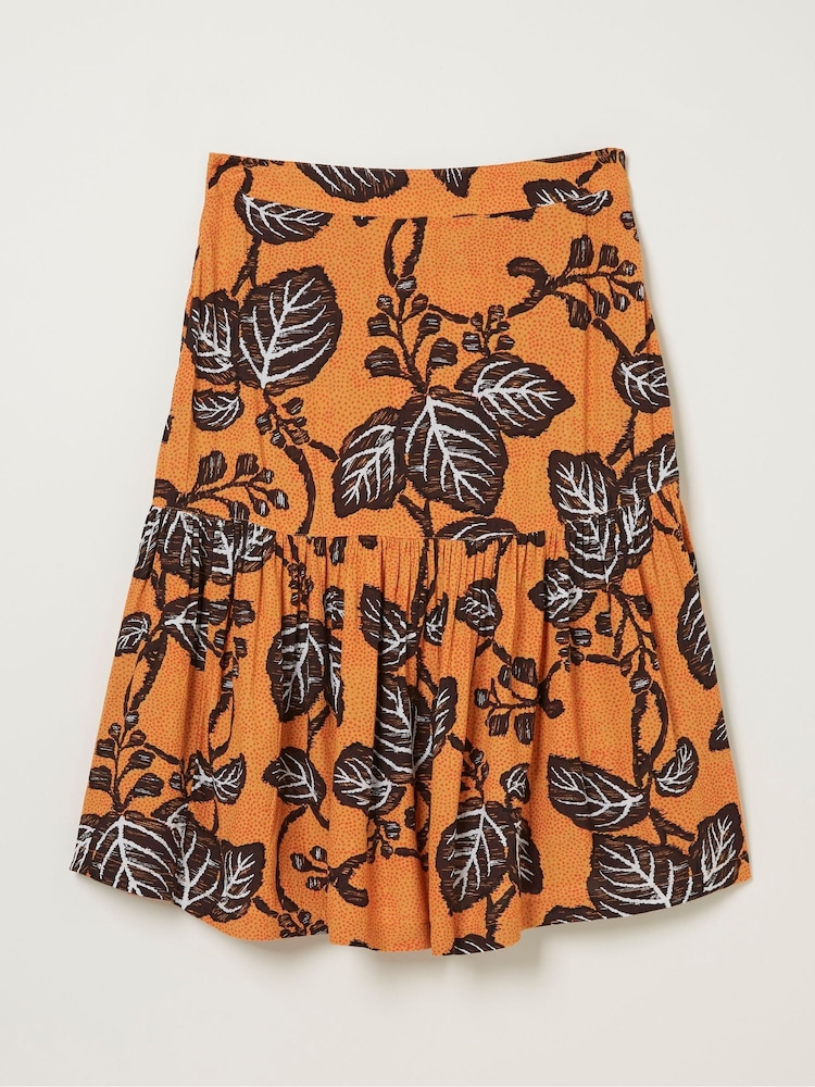 FatFace Yellow Remy Vine Floral Skirt - Image 6 of 6