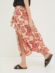 FatFace Cream Sascha Vine Floral Midi Skirt - Image 3 of 5