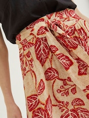FatFace Cream Sascha Vine Floral Midi Skirt - Image 4 of 5