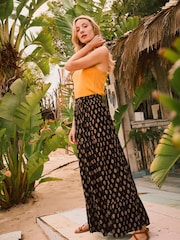 FatFace Black Woodblock Jayla Maxi Skirt - Image 1 of 7
