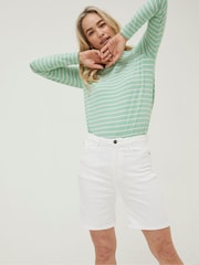 FatFace White Darley Denim Shorts - Image 3 of 5