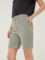 FatFace Green Darley Denim Shorts - Image 3 of 5