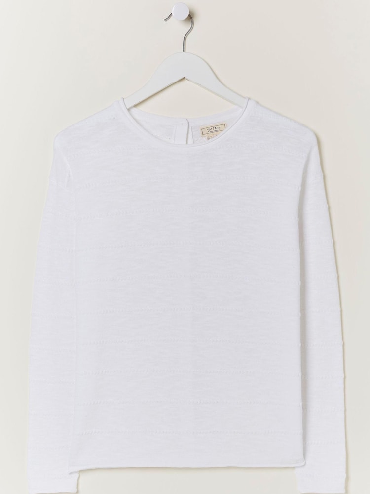 FatFace White Isobella Jumper - Image 5 of 5