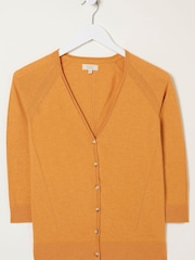 FatFace Yellow Rose Cardigan - Image 6 of 6