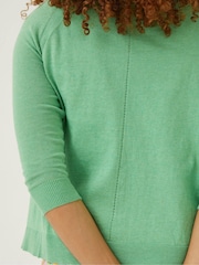 FatFace Green Rose Cardigan - Image 4 of 5