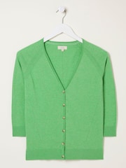 FatFace Green Rose Cardigan - Image 5 of 5