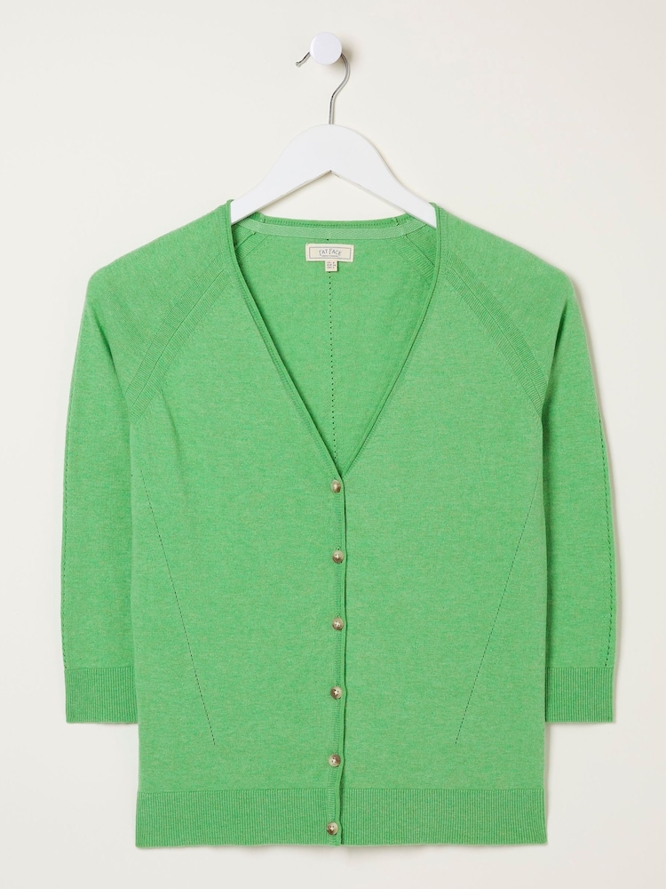 FatFace Green Rose Cardigan - Image 5 of 5
