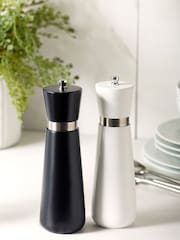 Black/White Filled Salt And Pepper Grinders - Image 1 of 4