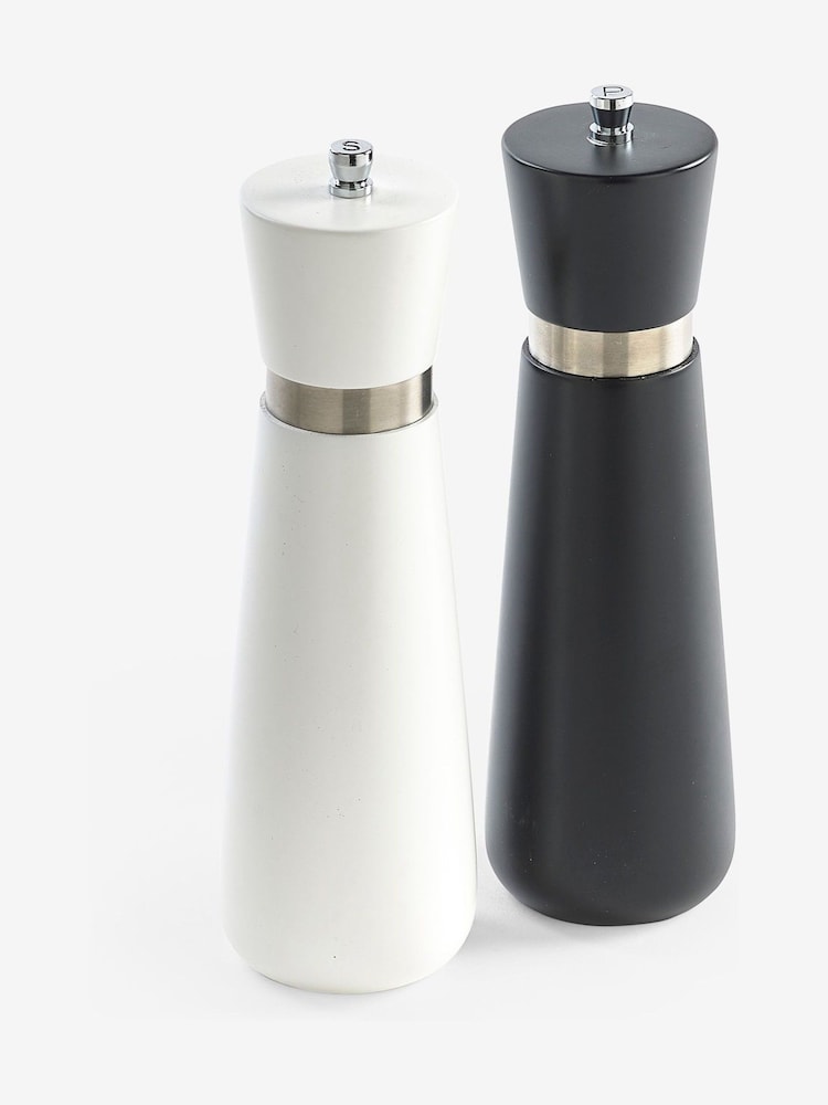 Black/White Filled Salt And Pepper Grinders - Image 4 of 4 Black/White Filled Salt And Pepper Grinders - Image 4 of 4