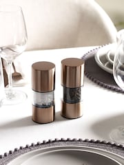 Set of 2 Copper Filled Salt & Pepper Grinder Set - Image 1 of 2