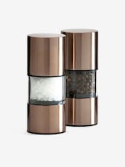 Set of 2 Copper Filled Salt & Pepper Grinder Set - Image 2 of 2
