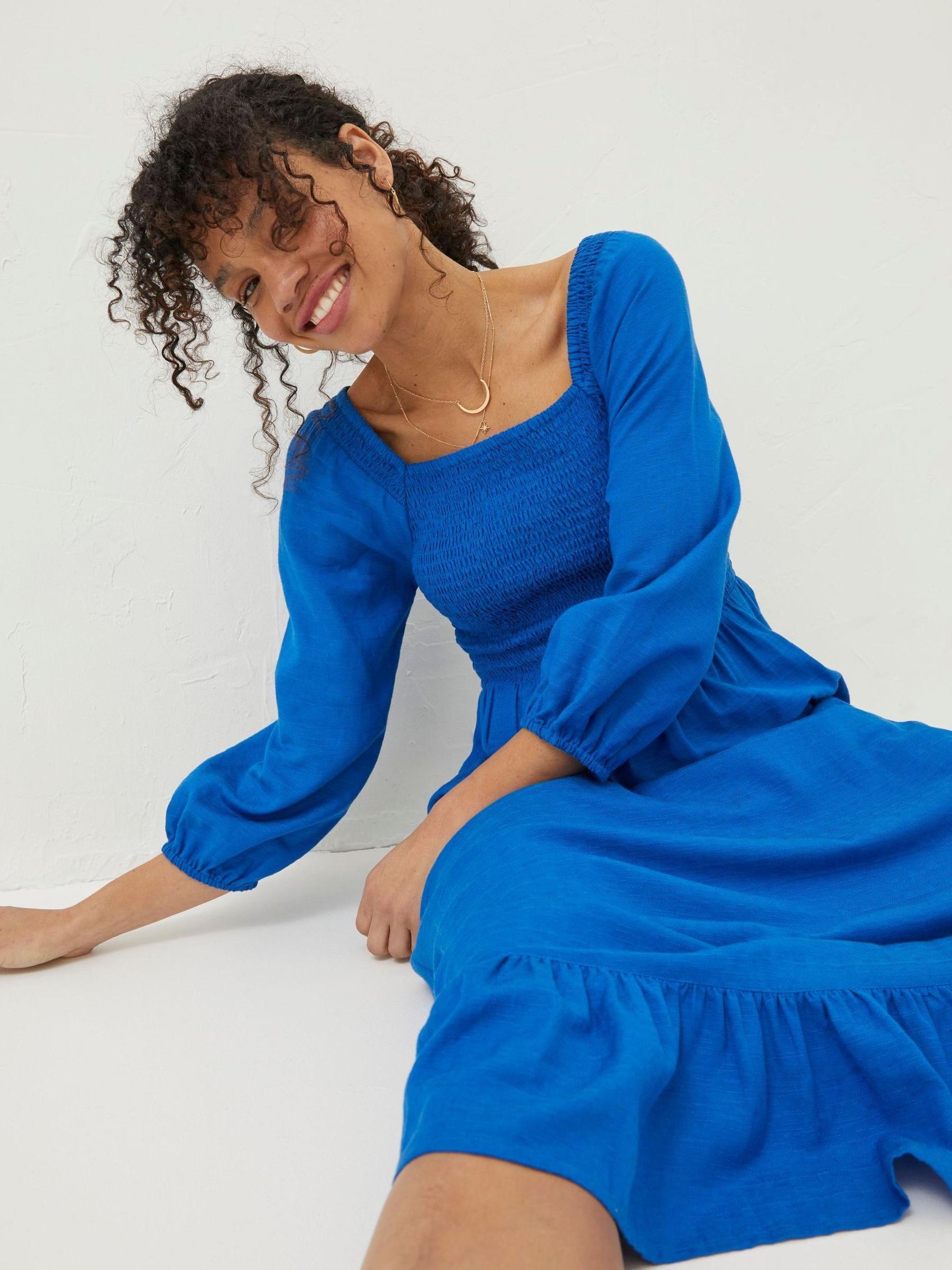 Buy FatFace Blue Adele Midi Dress from the Next UK online shop