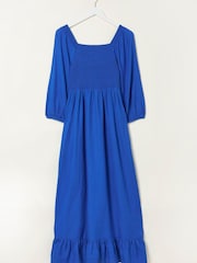 FatFace Blue Adele Midi Dress - Image 8 of 8
