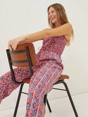 FatFace Red Natalie Meadow Jumpsuit - Image 3 of 4