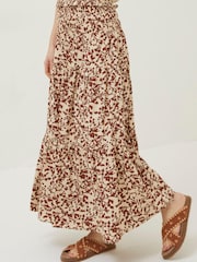 FatFace Brown Floral Marina Maxi Skirt - Image 3 of 5