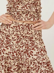 FatFace Brown Floral Marina Maxi Skirt - Image 4 of 5