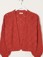 Fatface Anna Strickjacke mit Lochmuster - Bild 5 von 5