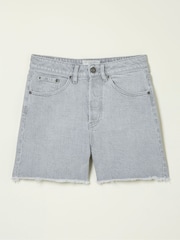 FatFace Grey Courtney Cut Off Denim Shorts - Image 5 of 5