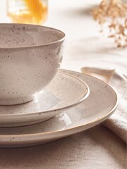 Natural Reactive Speckle 12 Piece Dinner Set - Image 3 of 4