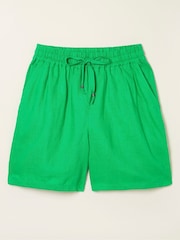 FatFace Green Tenby Linen Shorts - Image 4 of 4