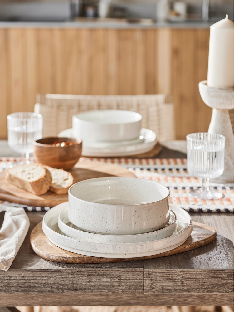 Hayden 12-delig dinerservies met spikkelprint - Image 1 of 4