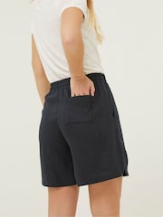 FatFace Black Tenby Linen Shorts - Image 2 of 5