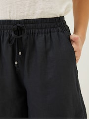 FatFace Black Tenby Linen Shorts - Image 4 of 5