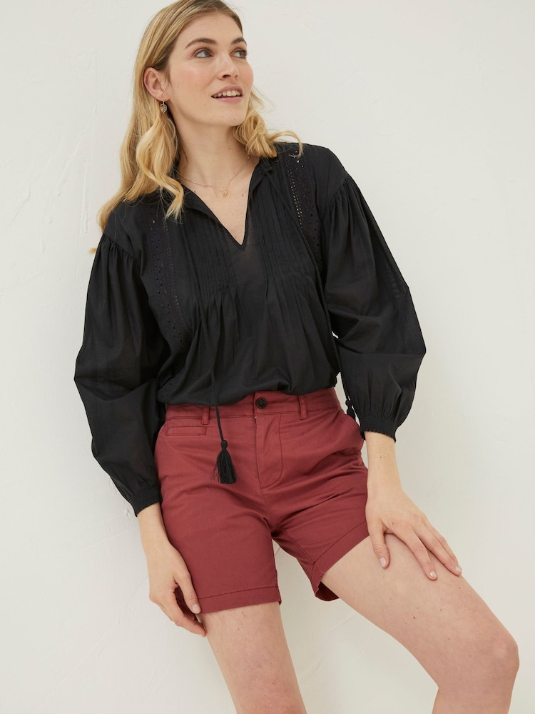 FatFace Red Padstow Chino Shorts - Image 1 of 5 FatFace Red Padstow Chino Shorts - Image 1 of 5