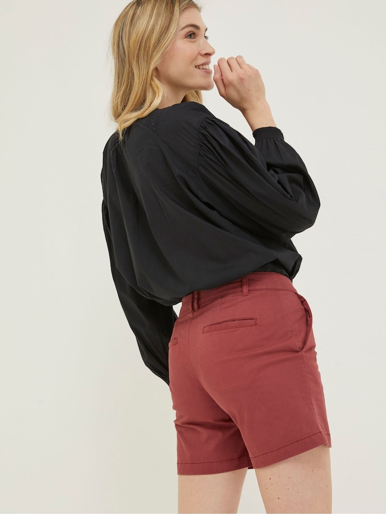 FatFace Red Padstow Chino Shorts - Image 2 of 5 FatFace Red Padstow Chino Shorts - Image 2 of 5