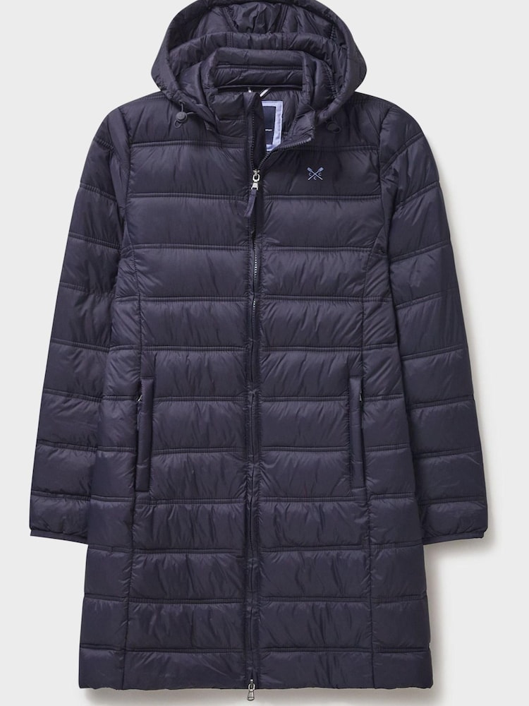 Crew Clothing Company Blue Lightweight Padded Coat - Image 1 of 4