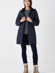Crew Clothing Company Blue Lightweight Padded Coat - Image 4 of 4