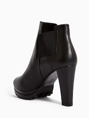 AllSaints Black Sarris Leather Boots - Image 2 of 5