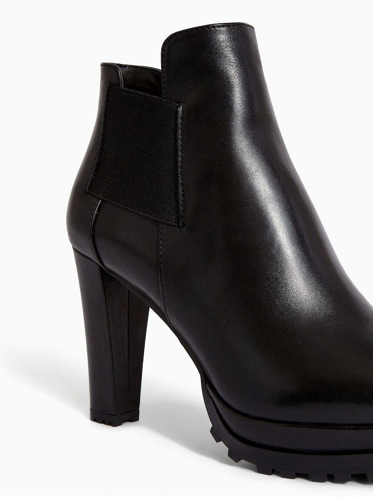 AllSaints Black Sarris Leather Boots - Image 5 of 5