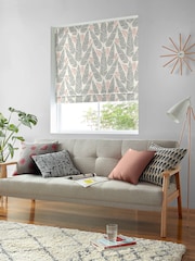 MissPrint Grey 100% Cotton Jungle Made to Measure Roman Blind - Image 5 of 6