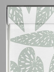 MissPrint Grey 100% Cotton Tropics Made to Measure Roman Blind - Image 3 of 6