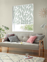 MissPrint Grey 100% Cotton Tropics Made to Measure Roman Blind - Image 5 of 6