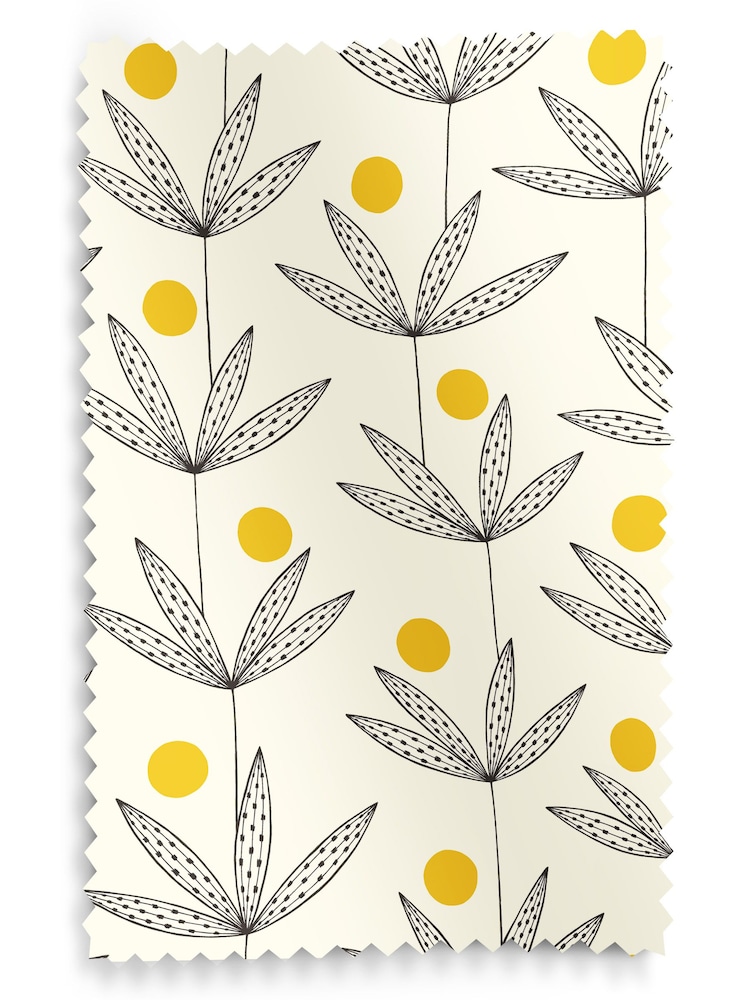 MissPrint Cream 100% Cotton Palm Tree Made to Measure Roman Blind - Image 6 of 6