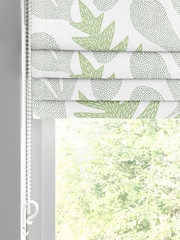 MissPrint Green 100% Cotton Deep Sea Made to Measure Roman Blind - Image 2 of 6