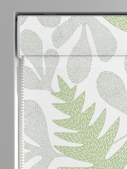 MissPrint Green 100% Cotton Deep Sea Made to Measure Roman Blind - Image 3 of 6