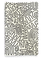MissPrint Black 100% Cotton Nazca Made to Measure Roman Blind - Image 6 of 6