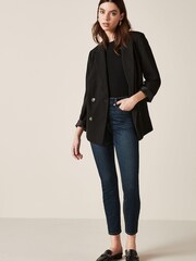 Синий - Paige Ultra Skinny Hoxton Ankle Jeans - Изображение 4 из 5