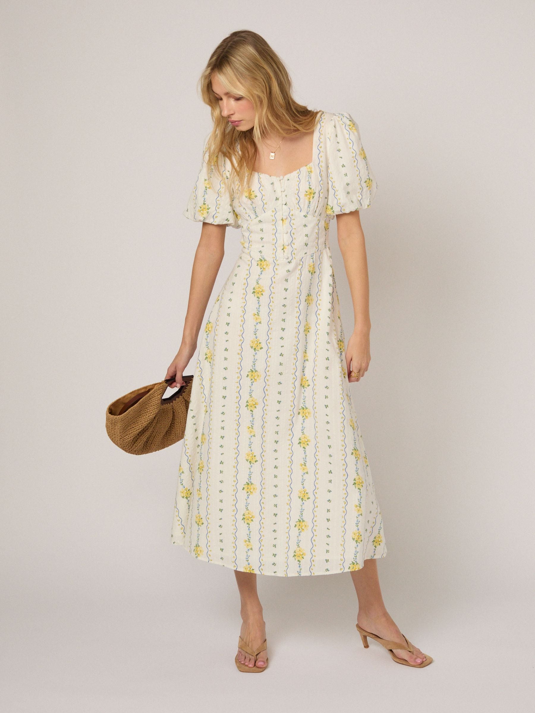 Nobody's Child Women's White Nc Ss Melody Midi Dress - Image 3