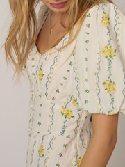 Nobodys Child White SS Melody Midi Dress - Image 3 of 6