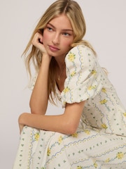 Nobodys Child White SS Melody Midi Dress - Image 5 of 6