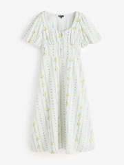 Nobodys Child White SS Melody Midi Dress - Image 6 of 6