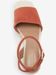 Orange - Forever Comfort® Schuhe mit hohem Keilabsatz aus Leder und Bast - Bild 3 von 6