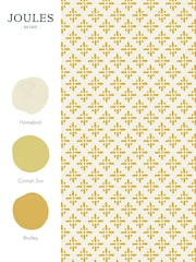 Joules Antique Gold Beckett Star Wallpaper Sample Swatch - Image 3 of 3